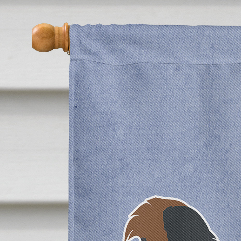 Shorkie #1 Welcome House Flag 28x40 Porch Sleeve Pole Decorative Outside Yard Banner Artwork Wall Hanging, Polyester