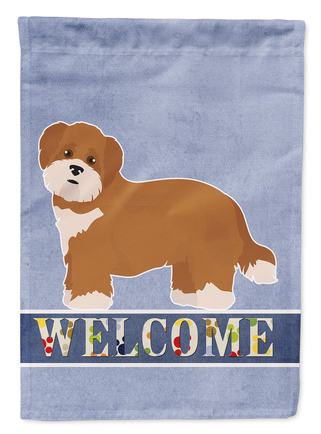 Shorkie #2 Welcome House Flag 28x40 Porch Sleeve Pole Decorative Outside Yard Banner Artwork Wall Hanging, Polyester