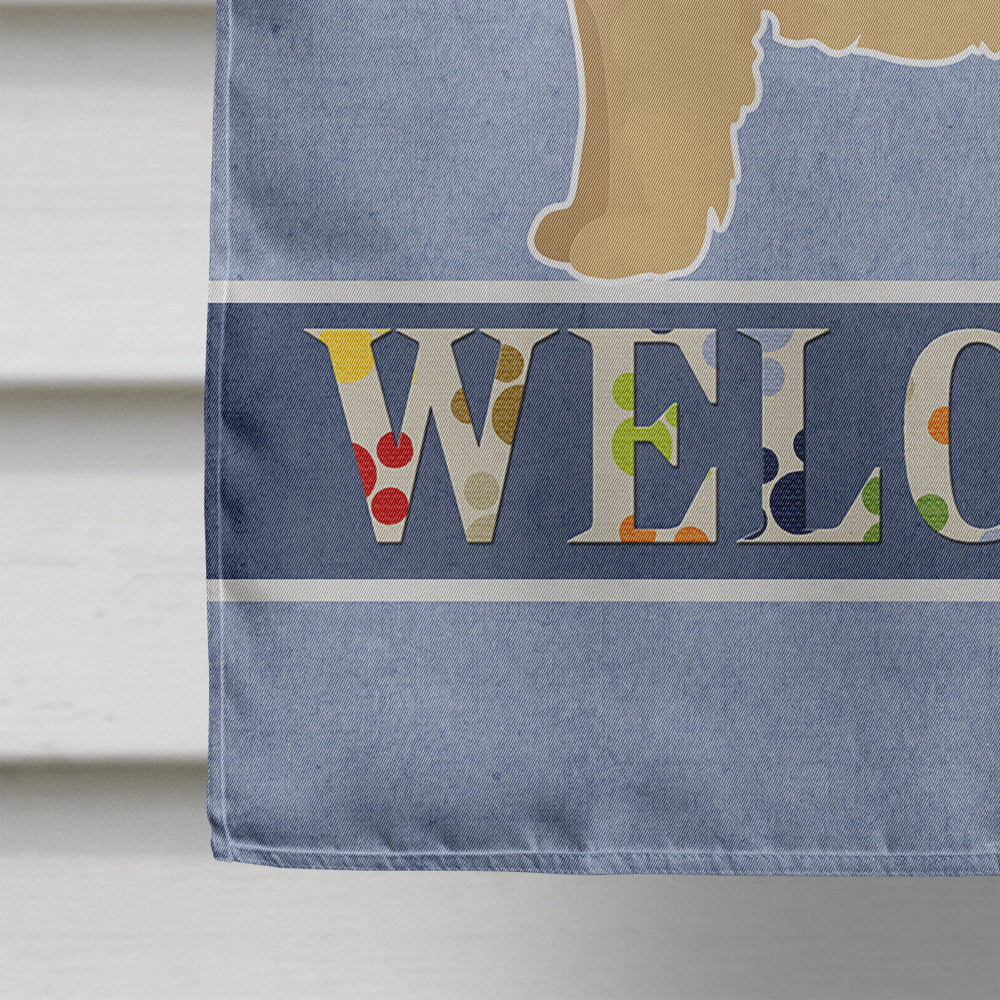 Westiepoo #1 Welcome House Flag 28x40 Porch Sleeve Pole Decorative Outside Yard Banner Artwork Wall Hanging, Polyester