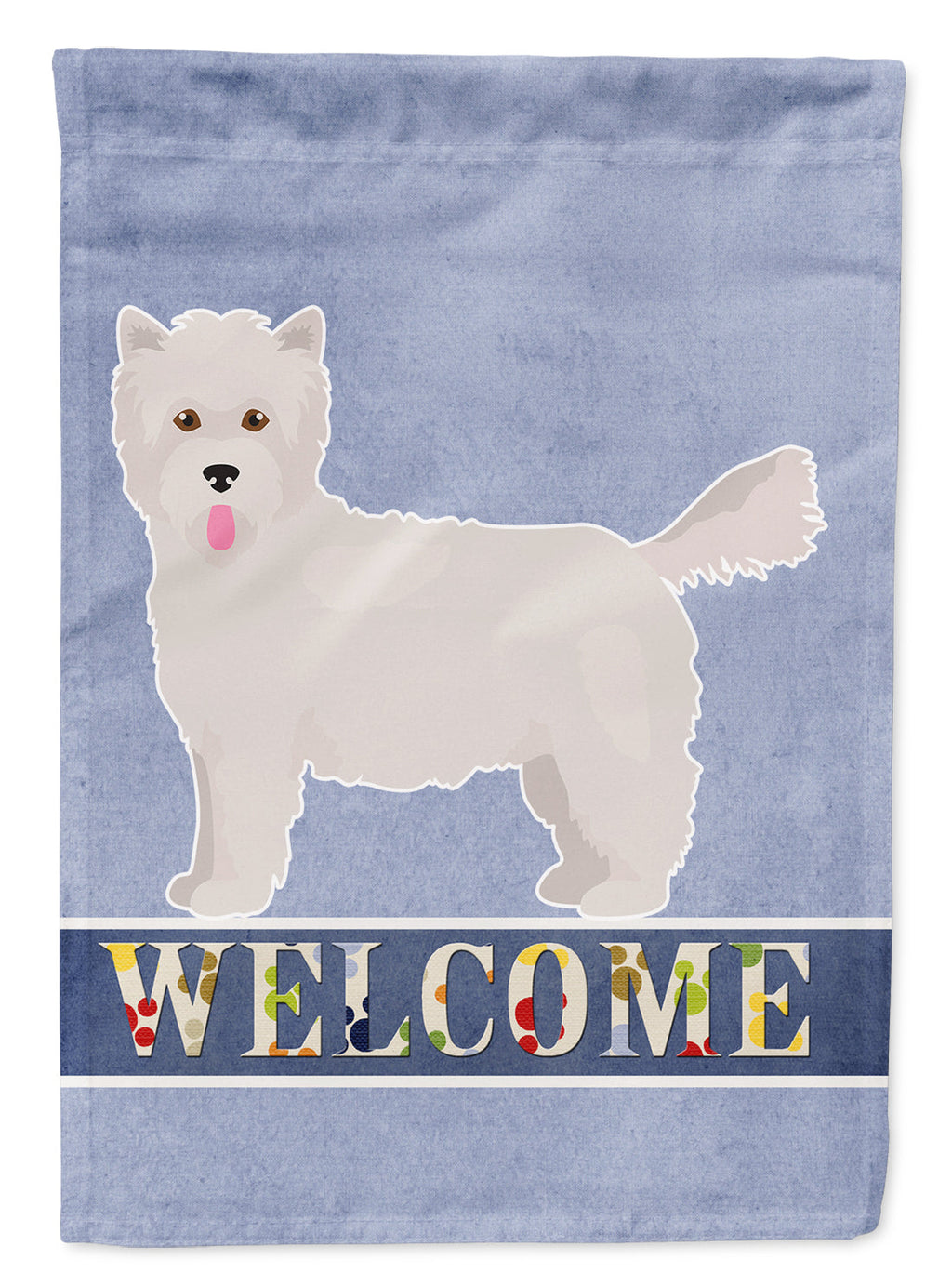 Westiepoo #2 Welcome House Flag 28x40 Porch Sleeve Pole Decorative Outside Yard Banner Artwork Wall Hanging, Polyester