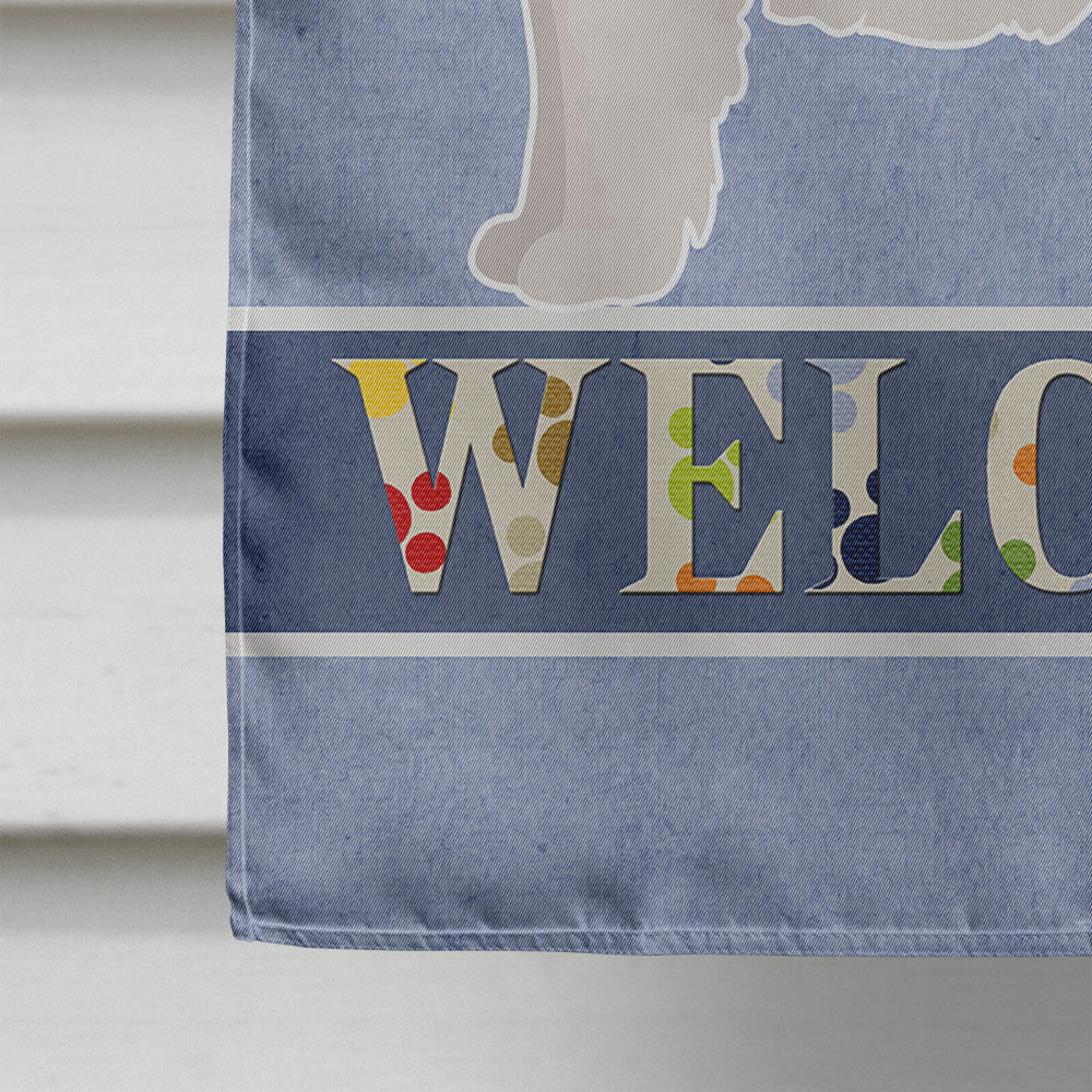 Westiepoo #2 Welcome House Flag 28x40 Porch Sleeve Pole Decorative Outside Yard Banner Artwork Wall Hanging, Polyester