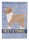 Yorkiepoo #2 Welcome House Flag 28x40 Porch Sleeve Pole Decorative Outside Yard Banner Artwork Wall Hanging, Polyester