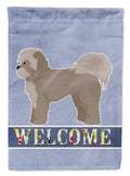 Zuchon #1 Welcome House Flag 28x40 Porch Sleeve Pole Decorative Outside Yard Banner Artwork Wall Hanging, Polyester