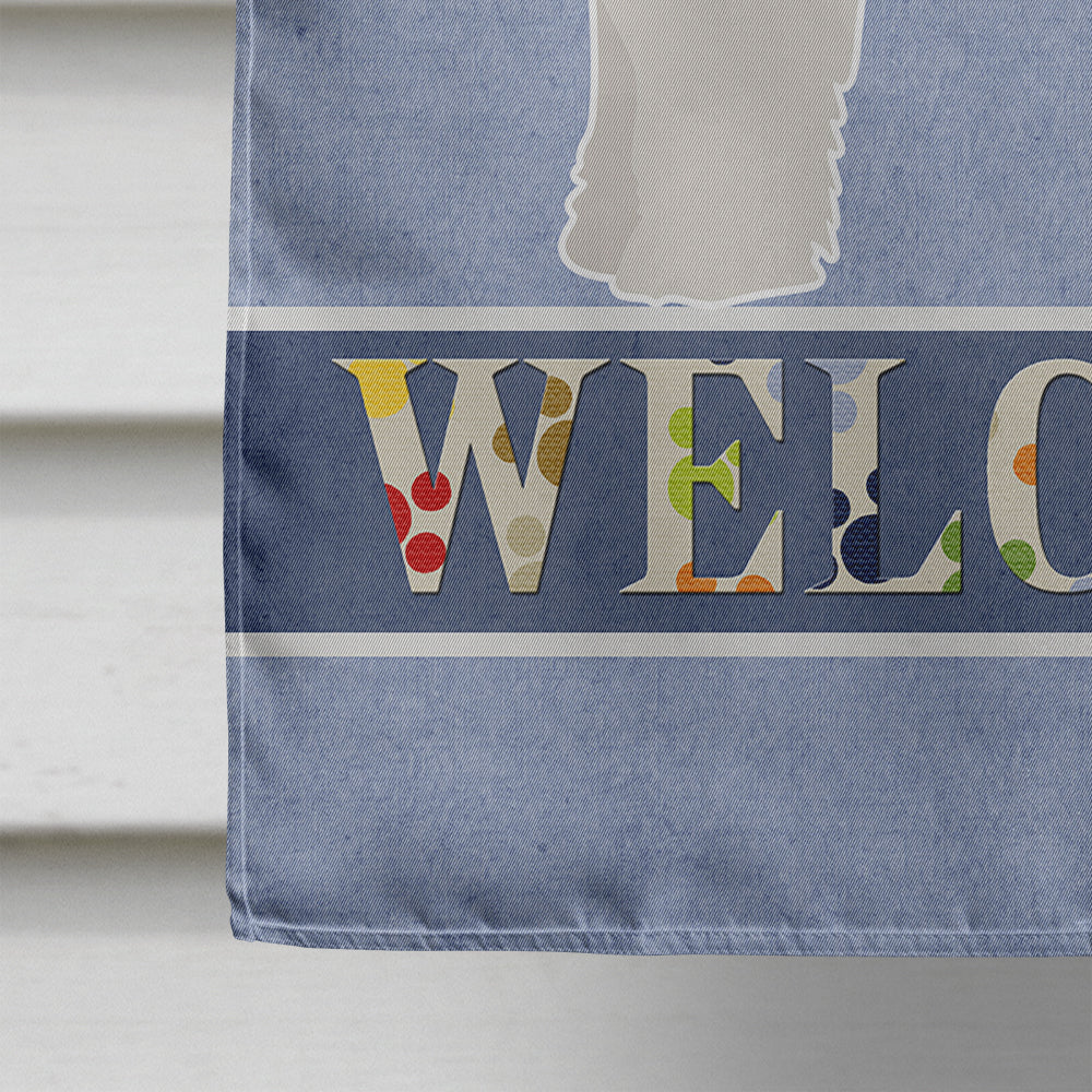 Zuchon #2 Welcome House Flag 28x40 Porch Sleeve Pole Decorative Outside Yard Banner Artwork Wall Hanging, Polyester
