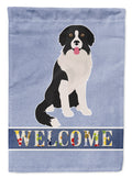 Borador Welcome House Flag 28x40 Porch Sleeve Pole Decorative Outside Yard Banner Artwork Wall Hanging, Polyester