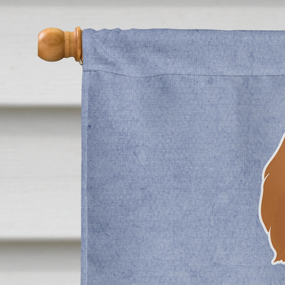 Shih Poo #3 Welcome House Flag 28x40 Porch Sleeve Pole Decorative Outside Yard Banner Artwork Wall Hanging, Polyester