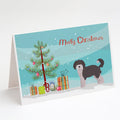 Aussiedoodle #1 Christmas Tree Greeting Cards Pack of 8 Blank Cards with Envelopes Whimsical A7 Size 5x7
