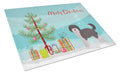 Aussiedoodle #1 Christmas Tree Cutting Board Tempered Glass Kitchen Cutting Surface, Heat Resistant Chopping, Non-Slip Feet, Food Prep & Serving