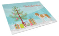 Beaglier #1 Christmas Tree Cutting Board Tempered Glass Kitchen Cutting Surface, Heat Resistant Chopping, Non-Slip Feet, Food Prep & Serving