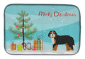 Bernedoodle Christmas Tree Dish Drying Mat Absorbent Dish Drying Mat Pad for Kitchen Counter Dish Drainer Mat for Countertop, 14 x 21", Multicolor