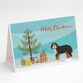 Bernedoodle Christmas Tree Greeting Cards Pack of 8 Blank Cards with Envelopes Whimsical A7 Size 5x7