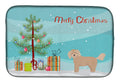Bichpoo Christmas Tree Dish Drying Mat Absorbent Dish Drying Mat Pad for Kitchen Counter Dish Drainer Mat for Countertop, 14 x 21", Multicolor