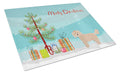 Bichpoo Christmas Tree Cutting Board Tempered Glass Kitchen Cutting Surface, Heat Resistant Chopping, Non-Slip Feet, Food Prep & Serving