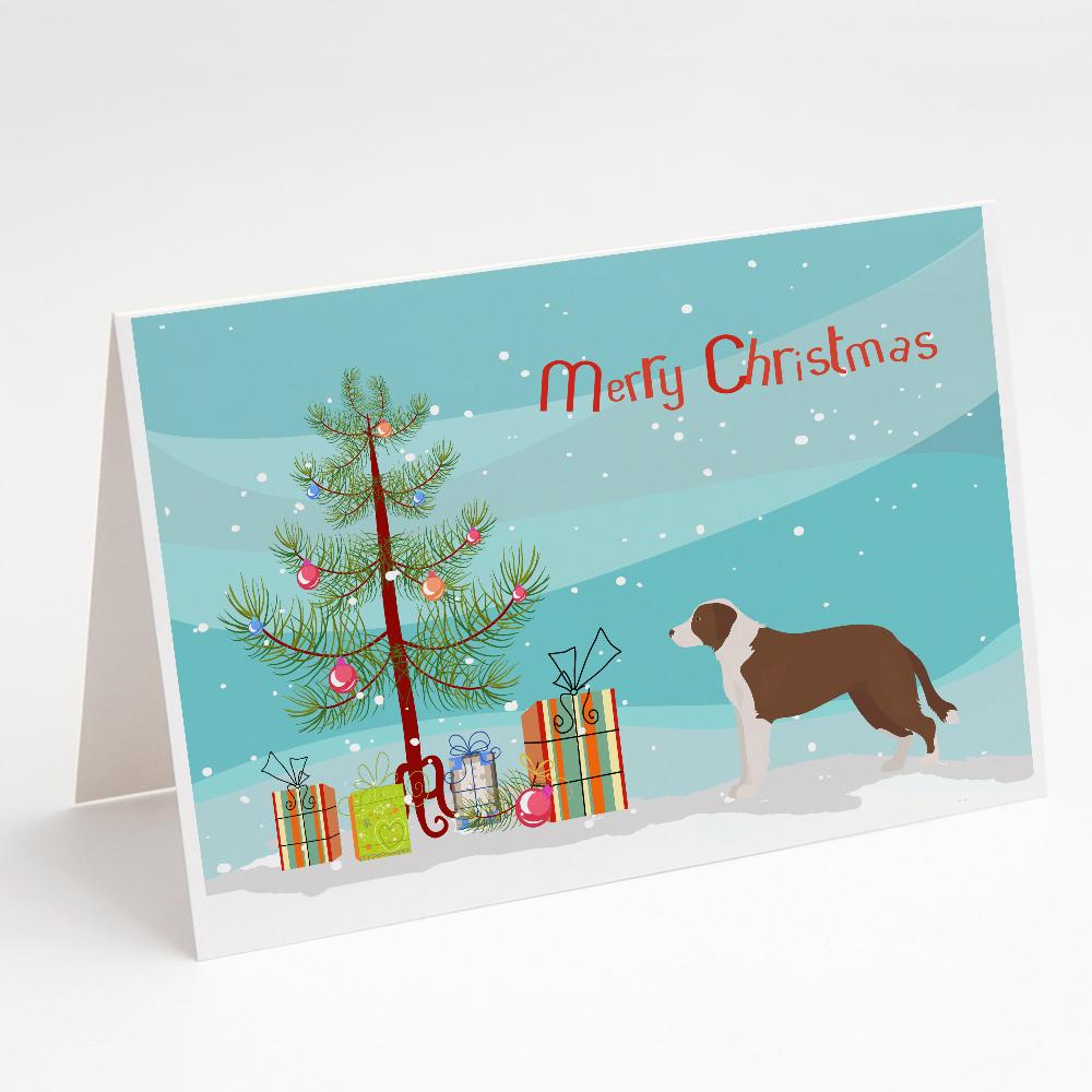 Borador Christmas Tree Greeting Cards Pack of 8 Blank Cards with Envelopes Whimsical A7 Size 5x7