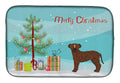 Bullboxer Christmas Tree Dish Drying Mat Absorbent Dish Drying Mat Pad for Kitchen Counter Dish Drainer Mat for Countertop, 14 x 21", Multicolor