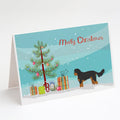 Black and Tan Cavapoo Christmas Tree Greeting Cards Pack of 8 Blank Cards with Envelopes Whimsical A7 Size 5x7