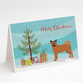 Chow Shepherd Christmas Tree Greeting Cards Pack of 8 Blank Cards with Envelopes Whimsical A7 Size 5x7