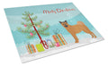 Chow Shepherd Christmas Tree Cutting Board Tempered Glass Kitchen Cutting Surface, Heat Resistant Chopping, Non-Slip Feet, Food Prep & Serving