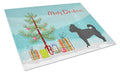 Black Chug Christmas Tree Cutting Board Tempered Glass Kitchen Cutting Surface, Heat Resistant Chopping, Non-Slip Feet, Food Prep & Serving