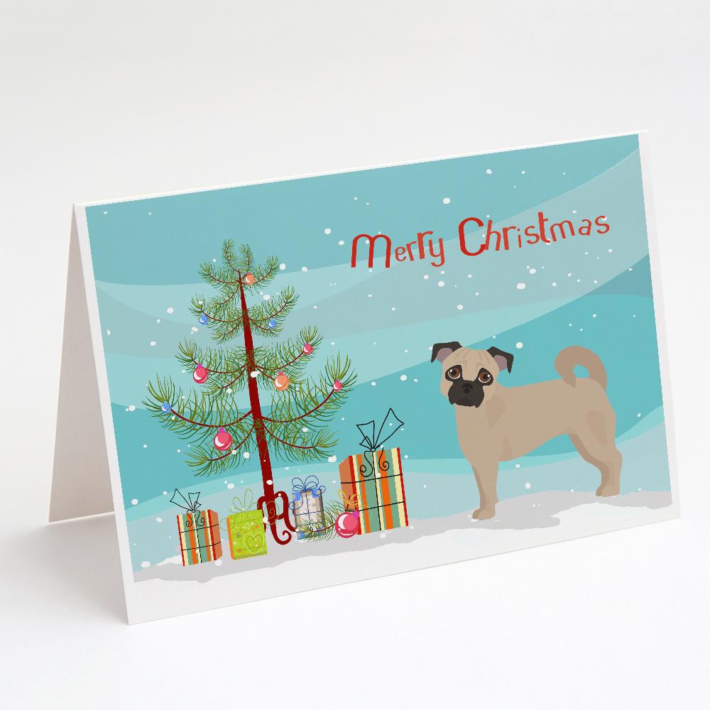 Fawn Chug Christmas Tree Greeting Cards Pack of 8 Blank Cards with Envelopes Whimsical A7 Size 5x7