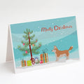 Corgi Husky Mix Christmas Tree Greeting Cards Pack of 8 Blank Cards with Envelopes Whimsical A7 Size 5x7