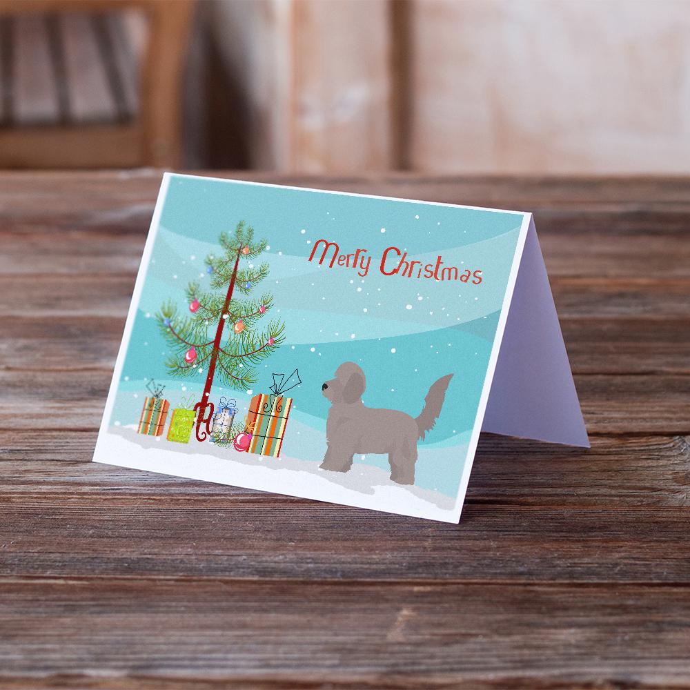 Doxiepoo Christmas Tree Greeting Cards Pack of 8 Blank Cards with Envelopes Whimsical A7 Size 5x7