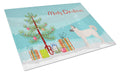 Gerberian Shepsky Christmas Tree Cutting Board Tempered Glass Kitchen Cutting Surface, Heat Resistant Chopping, Non-Slip Feet, Food Prep & Serving