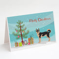 Gerberian Shepsky #2 Christmas Tree Greeting Cards Pack of 8 Blank Cards with Envelopes Whimsical A7 Size 5x7
