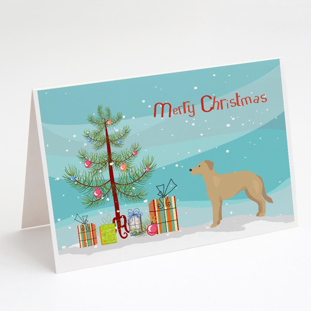 German Sheprador #1 Christmas Tree Greeting Cards Pack of 8 Blank Cards with Envelopes Whimsical A7 Size 5x7