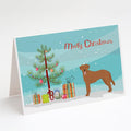 Goldador Christmas Tree Greeting Cards Pack of 8 Blank Cards with Envelopes Whimsical A7 Size 5x7