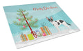 Jackhuahua Christmas Tree Cutting Board Tempered Glass Kitchen Cutting Surface, Heat Resistant Chopping, Non-Slip Feet, Food Prep & Serving