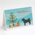 Balck Jug Christmas Tree Greeting Cards Pack of 8 Blank Cards with Envelopes Whimsical A7 Size 5x7