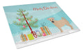Tan Jug Christmas Tree Cutting Board Tempered Glass Kitchen Cutting Surface, Heat Resistant Chopping, Non-Slip Feet, Food Prep & Serving