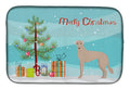 Tan Longdog Christmas Tree Dish Drying Mat Absorbent Dish Drying Mat Pad for Kitchen Counter Dish Drainer Mat for Countertop, 14 x 21", Multicolor