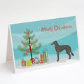 Longdog Christmas Tree Greeting Cards Pack of 8 Blank Cards with Envelopes Whimsical A7 Size 5x7