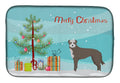 Lurcher #1 Christmas Tree Dish Drying Mat Absorbent Dish Drying Mat Pad for Kitchen Counter Dish Drainer Mat for Countertop, 14 x 21", Multicolor