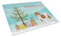 Mal-Shi Christmas Tree Cutting Board Tempered Glass Kitchen Cutting Surface, Heat Resistant Chopping, Non-Slip Feet, Food Prep & Serving