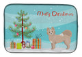 Tan Pomchi Christmas Tree Dish Drying Mat Absorbent Dish Drying Mat Pad for Kitchen Counter Dish Drainer Mat for Countertop, 14 x 21", Multicolor