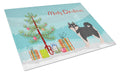 Pomsky #1 Christmas Tree Cutting Board Tempered Glass Kitchen Cutting Surface, Heat Resistant Chopping, Non-Slip Feet, Food Prep & Serving