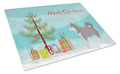 Pomsky #2 Christmas Tree Cutting Board Tempered Glass Kitchen Cutting Surface, Heat Resistant Chopping, Non-Slip Feet, Food Prep & Serving