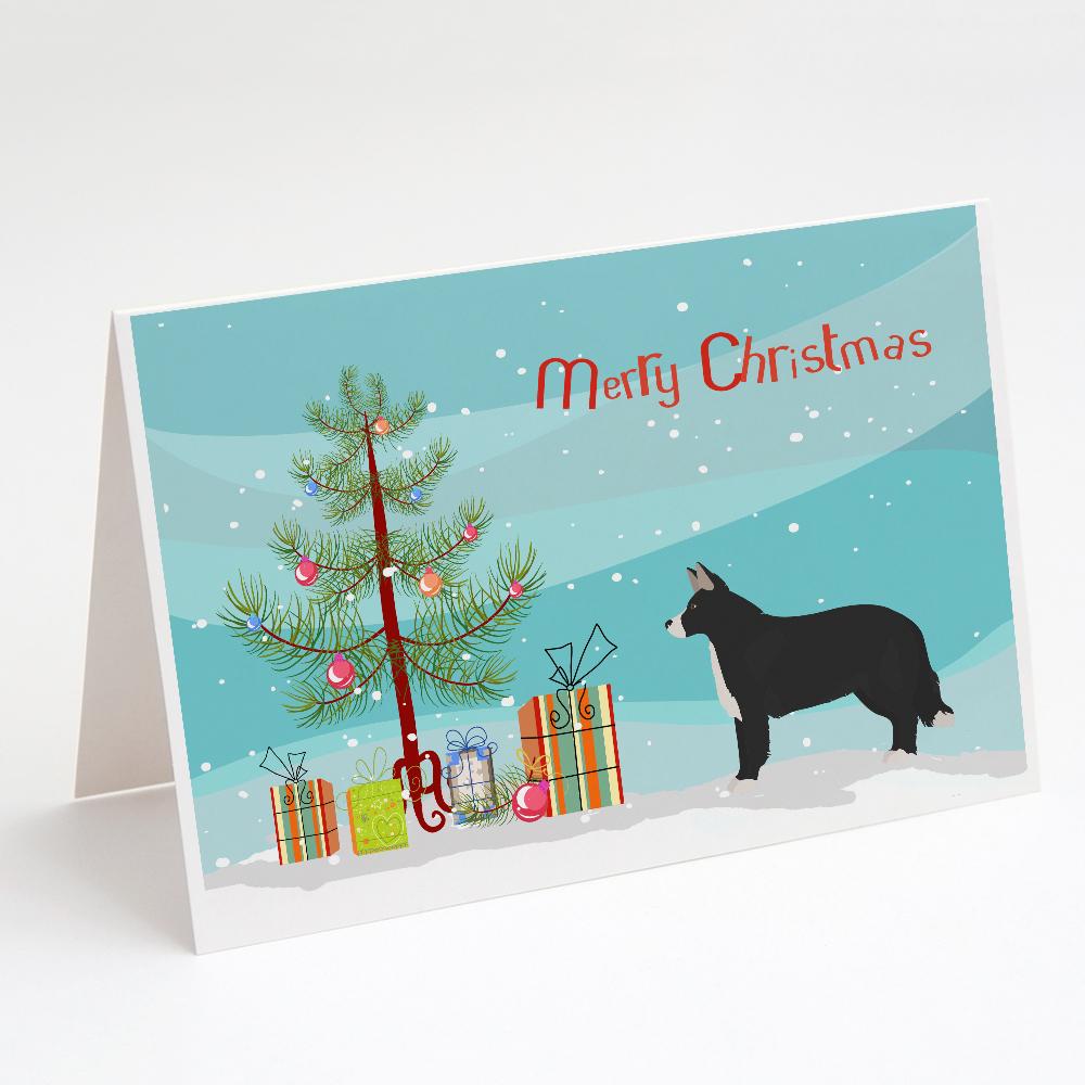 Shollie #1 Christmas Tree Greeting Cards Pack of 8 Blank Cards with Envelopes Whimsical A7 Size 5x7