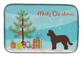 Whoodle #1 Christmas Tree Dish Drying Mat Absorbent Dish Drying Mat Pad for Kitchen Counter Dish Drainer Mat for Countertop, 14 x 21", Multicolor