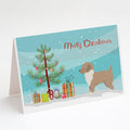 Yorkiepoo #2 Christmas Tree Greeting Cards Pack of 8 Blank Cards with Envelopes Whimsical A7 Size 5x7