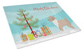 Yorkiepoo #2 Christmas Tree Cutting Board Tempered Glass Kitchen Cutting Surface, Heat Resistant Chopping, Non-Slip Feet, Food Prep & Serving