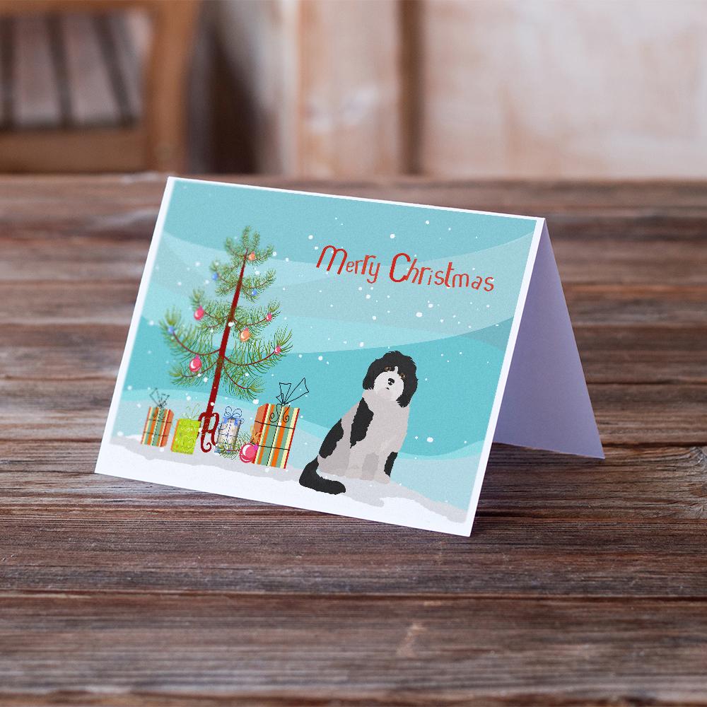 Cavachon #3 Christmas Tree Greeting Cards Pack of 8 Blank Cards with Envelopes Whimsical A7 Size 5x7