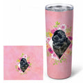 Newfoundland Pink Flowers Stainless Steel Skinny Tumbler 20 oz Vacuum Double Walled Reusable Insulated Travel Cup
