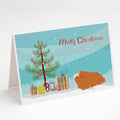 Peruvian Guinea Pig Merry Christmas Greeting Cards Pack of 8 Blank Cards with Envelopes Whimsical A7 Size 5x7