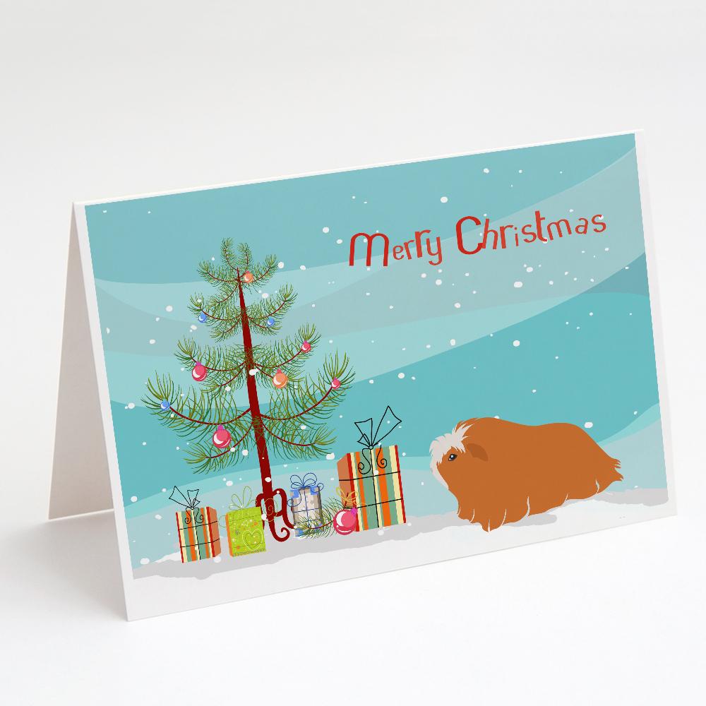 Peruvian Guinea Pig Merry Christmas Greeting Cards Pack of 8 Blank Cards with Envelopes Whimsical A7 Size 5x7