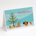 Rex Guinea Pig Merry Christmas Greeting Cards Pack of 8 Blank Cards with Envelopes Whimsical A7 Size 5x7
