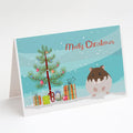 Dzungarian Hamster Merry Christmas Greeting Cards Pack of 8 Blank Cards with Envelopes Whimsical A7 Size 5x7